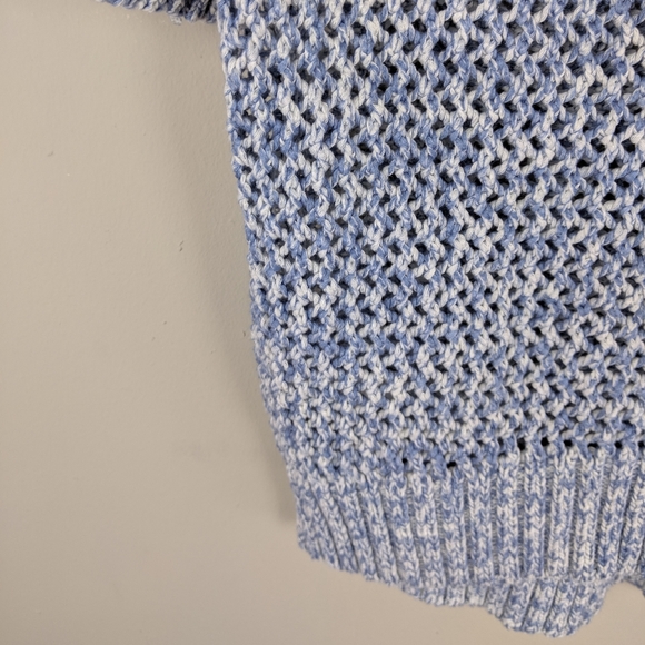 LOFT | Blue Knit Short Sleeve Sweater - H4 - Picture 5 of 5